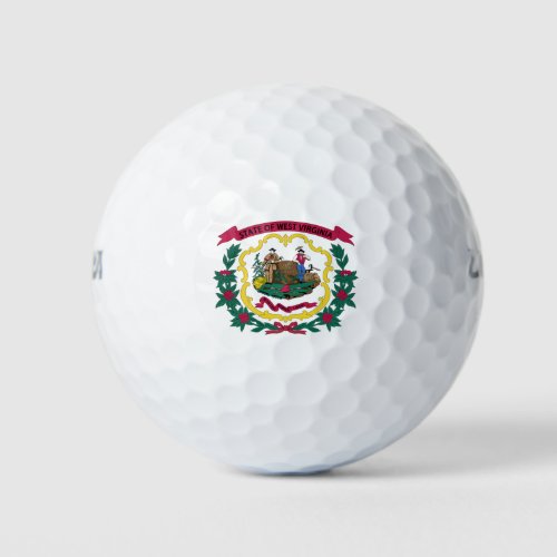 West Virginia State Flag Golf Balls