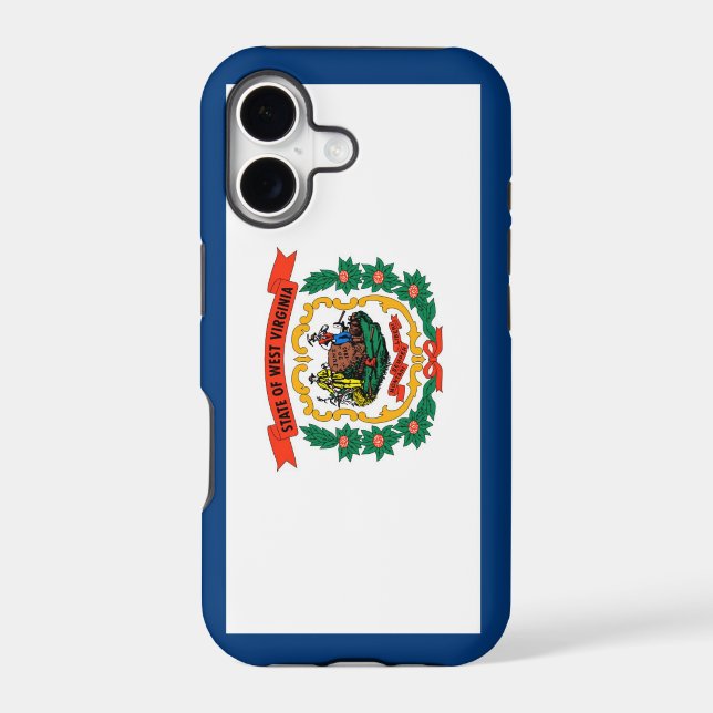 West Virginia state flag Iphone Case (Back)