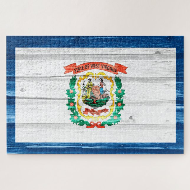 West Virginia State Flag Jigsaw Puzzle (Horizontal)
