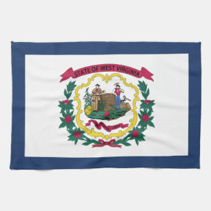 West Virginia State Flag Kitchen Towel