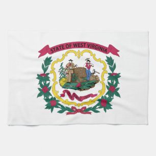 West Virginia State Flag Kitchen Towel
