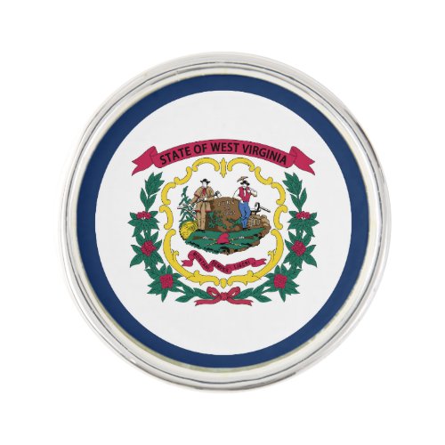West Virginia State Flag Lapel Pin