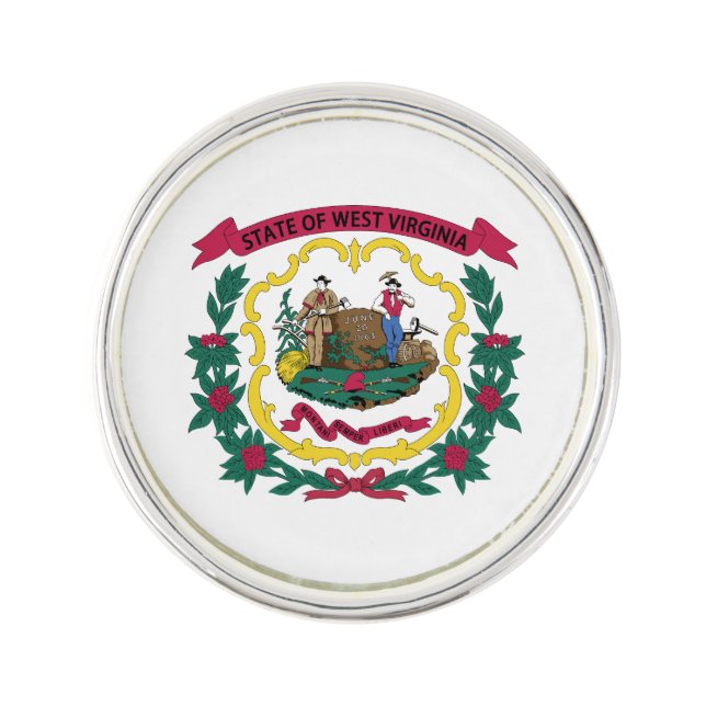 West Virginia State Flag Lapel Pin (Front)