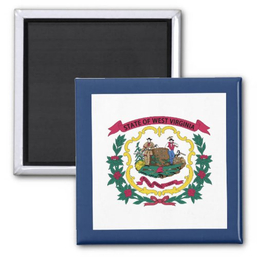 West Virginia State Flag Magnet