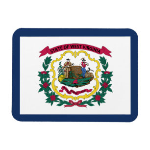 West Virginia State Flag Magnet