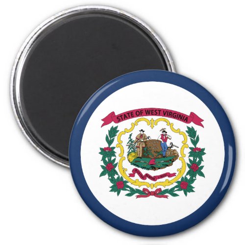 West Virginia State Flag Magnet