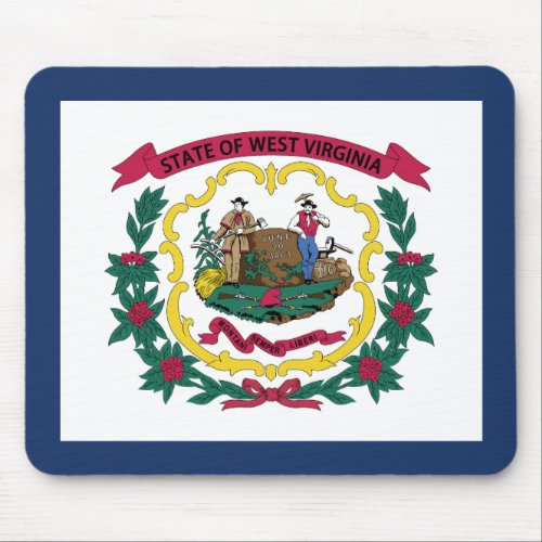 West Virginia State Flag Mouse Pad