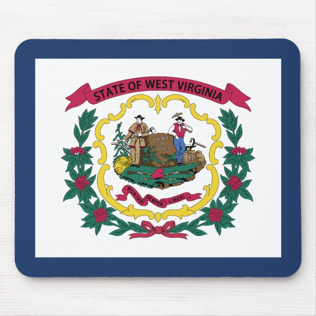 West Virginia State Flag Mouse Pad (Front)
