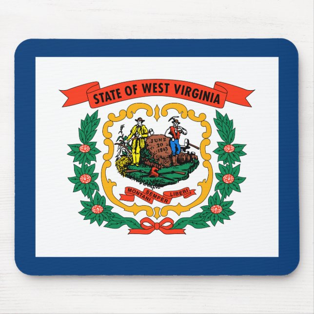 West Virginia State Flag Mouse Pad (Front)