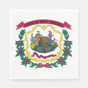 West Virginia State Flag Napkins