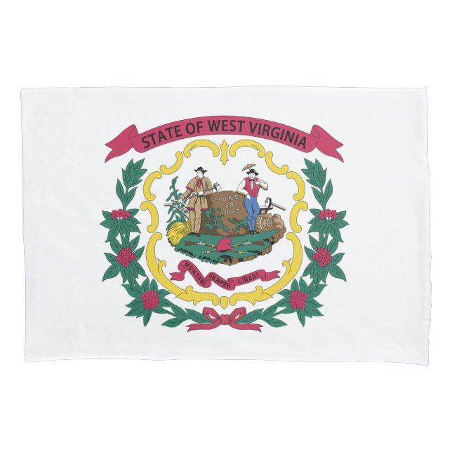 West Virginia State Flag Pillow Case (Front)