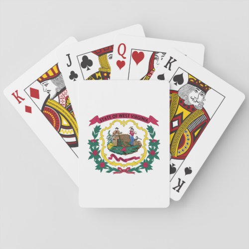 West Virginia State Flag Playing Cards