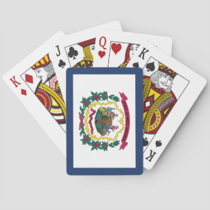 West Virginia State Flag Poker Cards