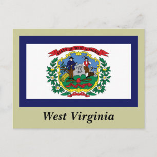 West Virginia State Flag Postcard