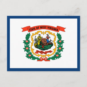 West Virginia State Flag Postcard