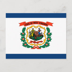 West Virginia State Flag Postcard