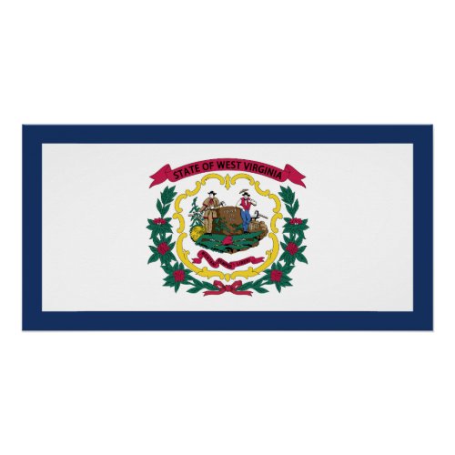 West Virginia State Flag Poster