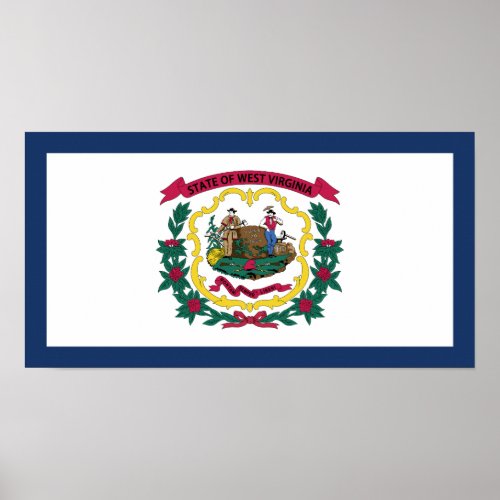 West Virginia State Flag Poster