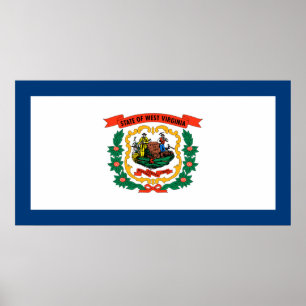 West Virginia state flag Poster