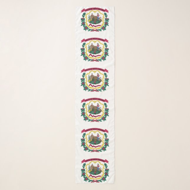 West Virginia State Flag Scarf (Front)