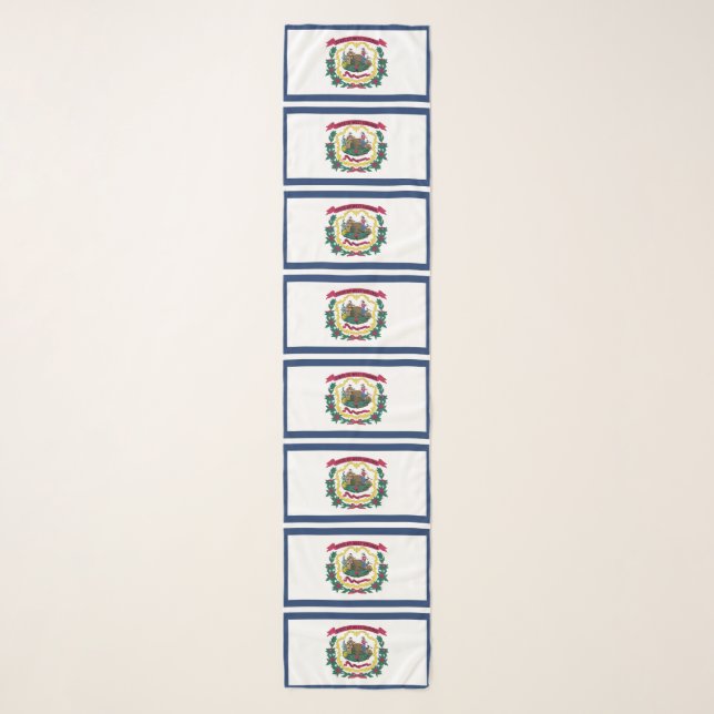 West Virginia State Flag Scarf (Front)