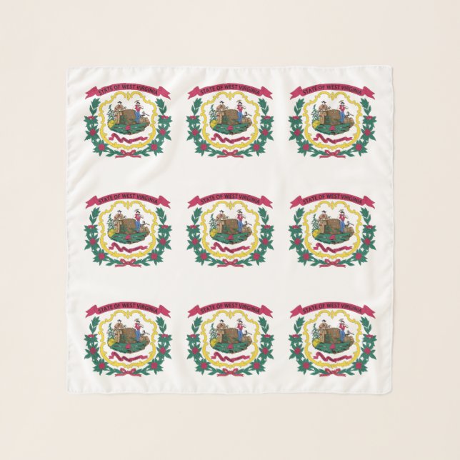 West Virginia State Flag Scarf (Front)