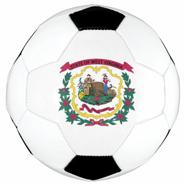 West Virginia State Flag Soccer Ball (Front)