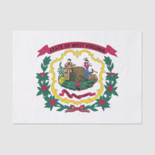 West Virginia State Flag Tissue Paper