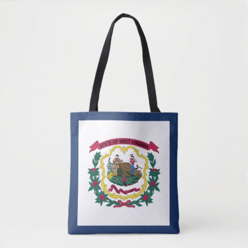 West Virginia State Flag Tote Bag