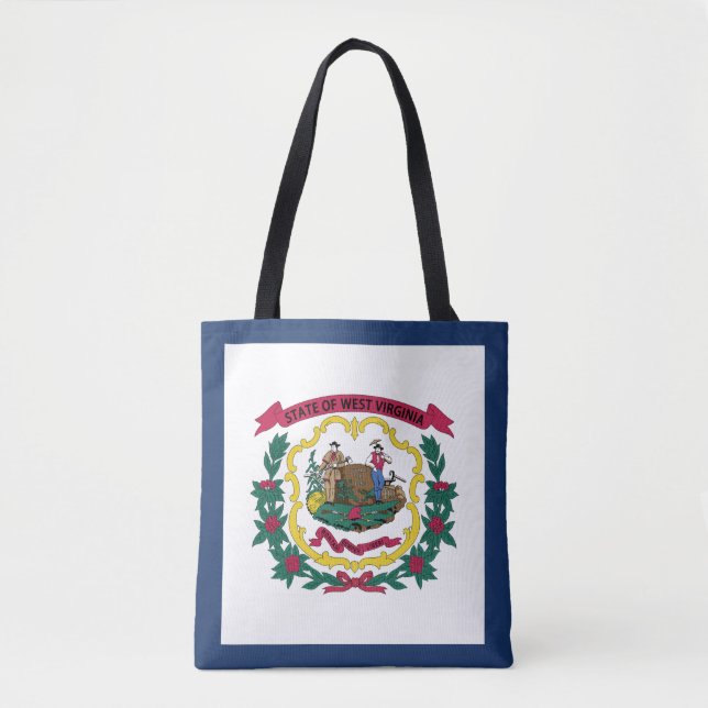 West Virginia State Flag Tote Bag (Front)