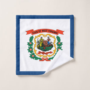 West Virginia State Flag Wash Cloth