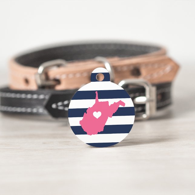 West Virginia State Heart Pet ID Tag (Creator Uploaded)