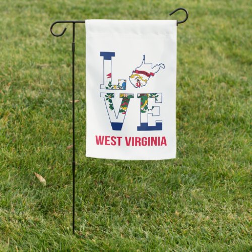 West Virginia state love USA Garden Flag