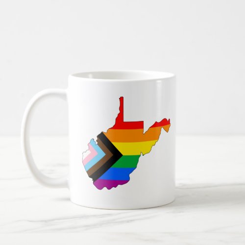 West Virginia State Pride LGBTQ Progress Pride Coffee Mug