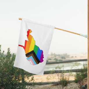 West Virginia State Pride LGBTQ Progress Pride House Flag