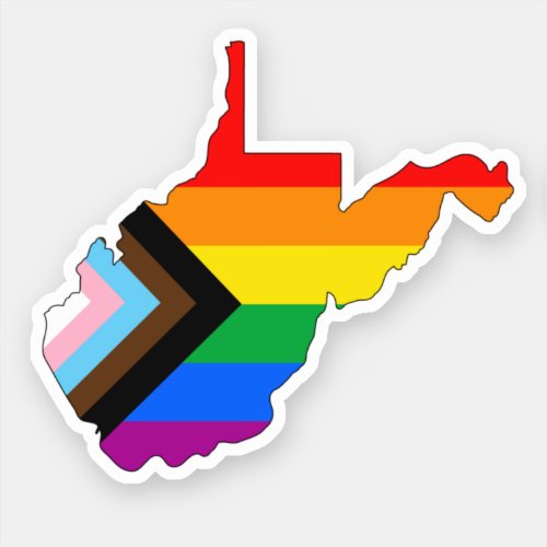 West Virginia State Pride LGBTQ Progress Pride Sticker