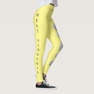 West Virginia State Rhododendron Flower Leggings