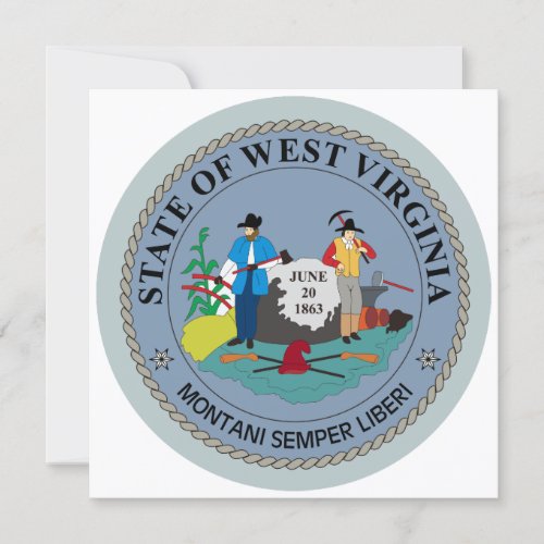 West Virginia State Seal Invitation