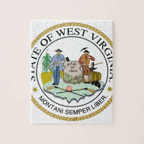 West Virginia State Seal Jigsaw Puzzle