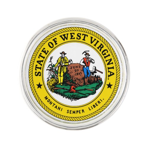 West Virginia State Seal _ Lapel Pin