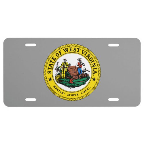 West Virginia State Seal License Plate