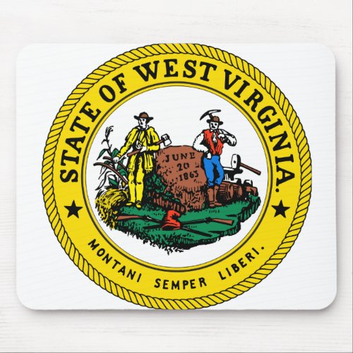 West Virginia State Seal _ Mouse Pad