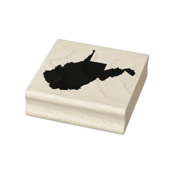 West Virginia State Solid Rubber Art Stamp by LizzieAnneDesigns at Zazzle