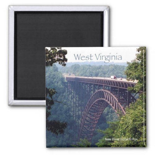 West Virginia State Travel Photo Fridge Magnet