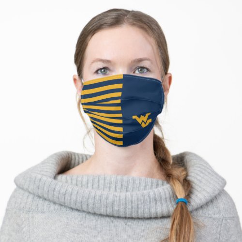 West Virginia  Stripes Pattern Adult Cloth Face Mask