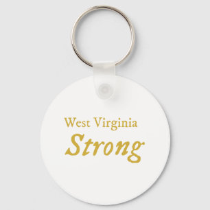 West Virginia Strong Keychain