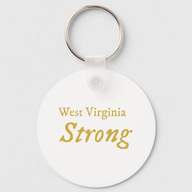 West Virginia Strong  Keychain (Front)