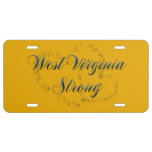 West Virginia Strong License Plate at Zazzle