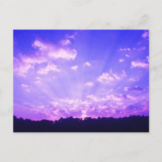 West Virginia Sunrise Purple Postcard