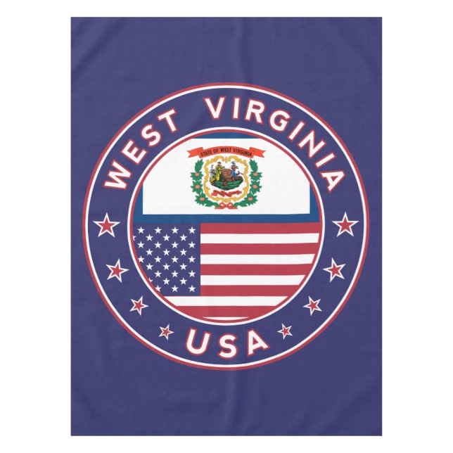 West Virginia Tablecloth (Front)